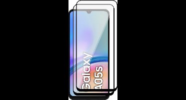 Screenprotector geschikt voor Samsung Galaxy A05s - 2x Volledig Dekkend Glas Screen Protector