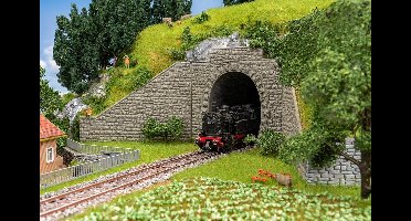 Faller - 1/87 TUNNELPORTALEN 1-SPORIG 2 ST. (1/24) * - modelbouwsets, hobbybouwspeelgoed voor kinderen, modelverf en accessoires