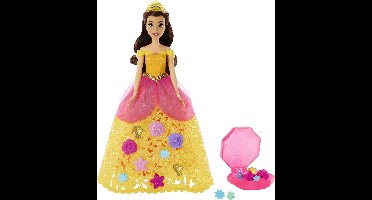 Disney Princess Disney Prinses Belle in Bloemenjurk Pop