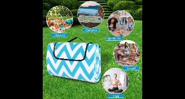 campingdeken - opvouwbare stranddeken, 200 x 200 cm,