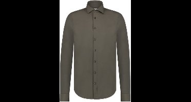 Overhemd Lounge jersey shirt BROWN (2191.22 - BROWN)