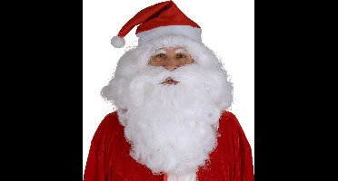 Kerstman baard met pruik compleet