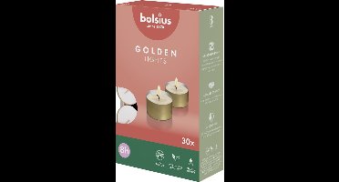 Bolsius - 180 Waxinelichtjes - Gouden Cup - Theelichtjes - 8 branduren - Grootverpakking