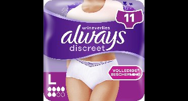 Always Discreet Incontinentiebroekjes bij Urineverlies - Large - 11 Stuks