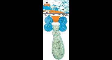 Nylabone Puppy Freezer Bone With Wash Cloth Pindakaassmaak