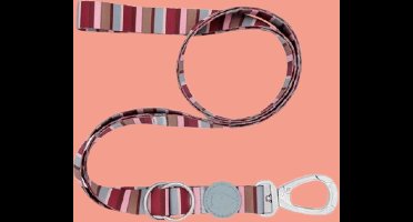 Morso - Hondenriem Verstelbaar Gerecycled Skyline Rood / Roze