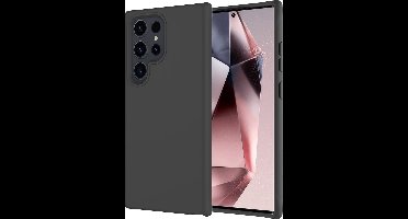 Hoesje - Geschikt voor Samsung Galaxy S24 Ultra - Sterk & Shockproof - Hoes Cover - Siliconen Case - Zwart