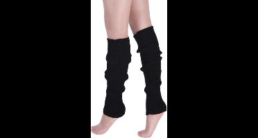 Beenwarmers - Legwarmer - Unisex - Grof Gebreid - Wol - Zwart