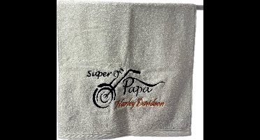 Vaderdag verjaardag speciale gelegenheid handdoek Motor Harley gepersonaliseerd
