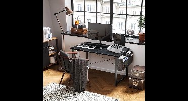 monitorstandaard, pc-tafel, gamingtafel voor thuiskantoor, Bureau, computertafel 120D x 50W x 74H centimetres