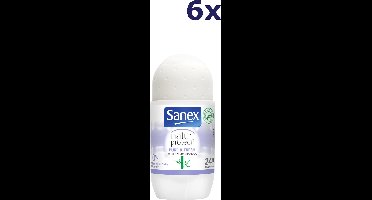 6x Sanex Deodorant Roller Sanex Natur Protect Bamboo Pure & Fresh 50 ml