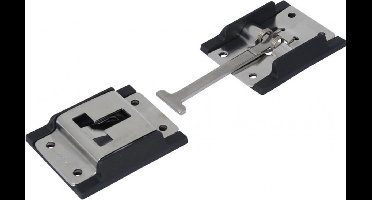 Deur vastzetter - Met tegenstuk - 130 x 45mm - Gegalvaniseerd