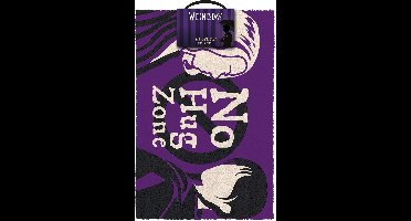 Netflix - Wednesday - "No Hug Zone" Deurmat 60x40cm