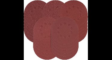 Parkside Schuurpapier set 30 stuks - 180 mm - Korrelgrootte: 60 / 80 / 120 / 180 / 240 per 6 bladen