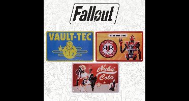 FaNaTtik Fallout Tin Signs 3 Pack Brands Tin signs