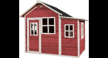 EXIT Loft 150 Houten Speelhuis - Speelhuisje voor Buiten - FSC Hout - Kinderen - Rood