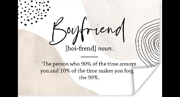 Poster Woordenboek - Relatie - Quote - 30x20 cm