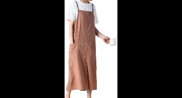 House of Husk Katoenen Keukenschort - Dames Kook Schort - Apron - Crossback - Terracotta