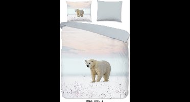 Pure dekbedovertrek ijsbeer - 2 persoons 200x200/220 cm - Multi - Microvezel