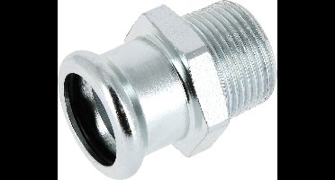 Bonfix Pressfitting staalverzinkt CV Puntstuk 1-1/4 x 28 - buitendraad (R) x press - (m-profiel)