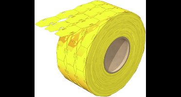 Weidmüller - kabelcodering - adercodering - geel - SFX 9/24 MM GE - kunststof - rol van 1000 stuks
