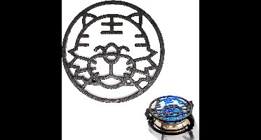 Support gasfornuis - gaskookplaat standaard universeel antislip gietijzeren opzetstuk pannendrager gasring verloopstuk voor gaskookplaten, kookpannetjes, melkkannetjes, soeppannetjes, 20,8 x