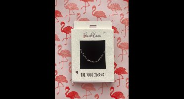 Depesche ketting zilver medium schakelarmband verstelbaar 47 cm.