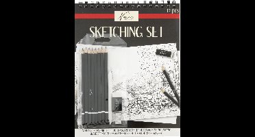 Nassau Fine Art Tekenset – Professionele Tekenset met Schetsblok, Grafietpotloden, Doezelaar, Gum & Puntenslijper – FSC-Certified Schetspapier – Ideaal voor Kunstenaars & Hobbyisten