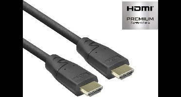 ACT 6,1 meter HDMI High Speed premium certified kabel v2.0 HDMI-A male - HDMI-A male AK3947