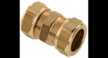 Bonfix messing knelfitting 15mm recht FF