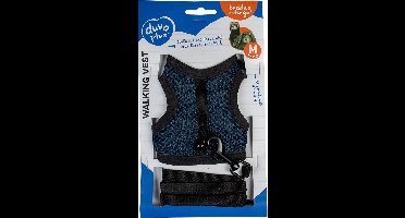 Duvo+ Wandelvestje Voor Kleine Knaagdieren Blauw M - 7x10x2cm