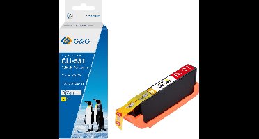 G&G Inktcartridge geschikt voor Canon CLI-531Y geel