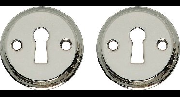 Intersteel Rozet sleutelgat schroefgat nikkel