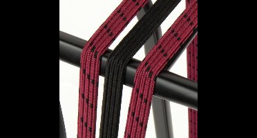 Triobinder Widek Eye 12/12mm met Zwarte stalen platen - bordeaux/Zwart