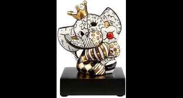 Goebel - Romero Britto | Decoratief beeld / figuur Golden Spring Elephant 14 | Porselein - Pop Art - 14cm