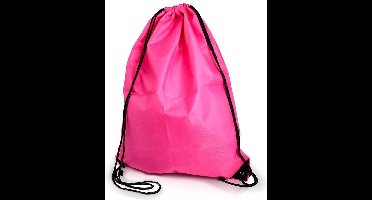 New Age Devi - Roze Nylon Gymtas met Rijgkoord - Multifunctionele Rugzakjes van Nylon