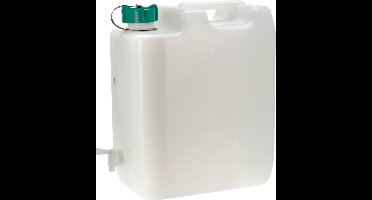 Jerrycan/watertank met kraantje - 35 liter - voor water - extra sterk kunststof - 42 x 25 x 47cm
