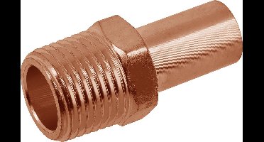 Bonfix Pressfitting roodkoper WATER Insteekkoppeling 1/2 x �18 - conische buitendraad x insteek