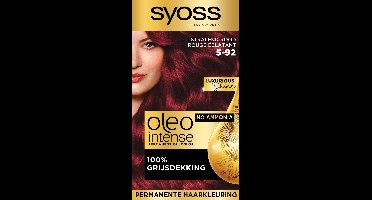 Syoss Oleo Intense 5-92 Haarverf - Stralend Rood - Permanente Haarkleuring - Ammoniakvrij - Met Voedende Oliën - 100% Grijsdekking - Langdurige Kleur - 1 stuk
