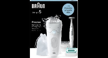 Braun Silk·épil 5 - Epilator Voor Eenvoudige Ontharing - Langdurig Gladde Huid - 5-251 - Wit/grijs