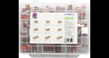 WAGO WA-741-644 Assortiment verbindingsklemmen Flexibel: 0.14-4 mm² Massief: 0.2-4 mm² 105 stuk(s)