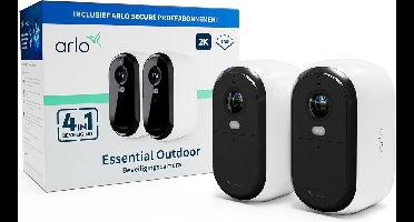 Arlo Essential 2K draadloze beveiligingscamera voor buiten - 2 IP-Camera's