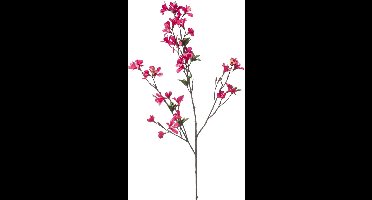 Emerald Kunstbloem Azalea bloesem - 90 cm - fuchsia roze - Kunst zijdebloemen