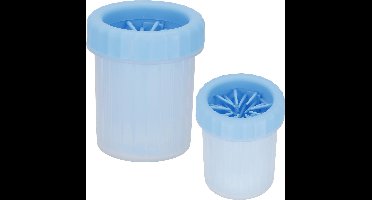 Springos Hondenpoot - Reiniger - Siliconen - Schoonmaken - Kunststof - Siliconen - Blauw