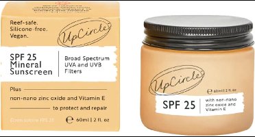 UpCircle Zonnebrandcrème - SPF 25 - Upcycled frambozen - Face - Minerale formule - Natuurlijke finish - Acne-bestrijdend