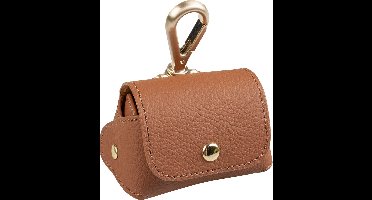 Duvoplus - Hondenpoepzakje - Hond - Poepzakjes Dispenser Kunstleer 6,5x8,5x9cm Bruin - 1st