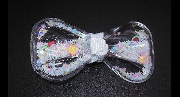 Strik confetti transparant-wit met duckklem - Kinderen - Feestje - Bewegende confetti