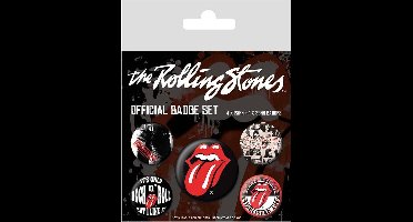 The Rolling Stones - "Klassiek" Set van 5 Badges