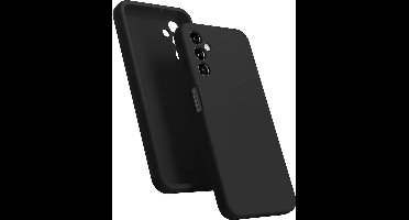 Hoesje geschikt voor Samsung Galaxy A14 hoesje Siliconen cover Zwart soft backcover