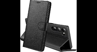 Hoesje Portemonnee voor Samsung Galaxy S23 Zwarte portemonnee met magnetische klep en kaartopslag